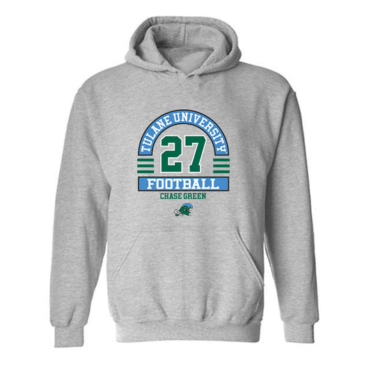 Tulane - NCAA Football : Chase Green - Classic Fashion Shersey Hooded Sweatshirt