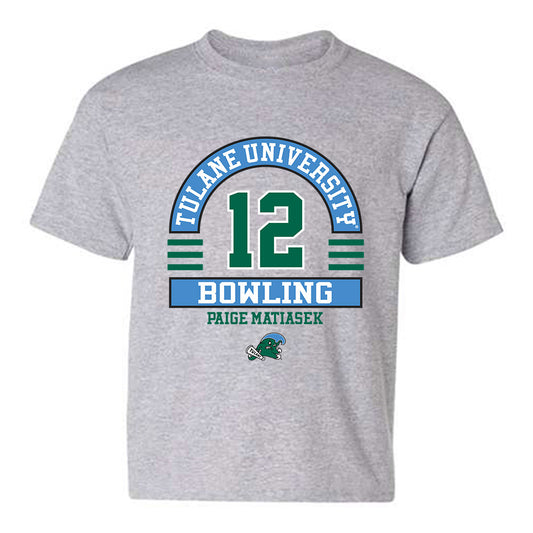 Tulane - NCAA Women's Bowling : Paige Matiasek - Classic Fashion Shersey Youth T-Shirt-0