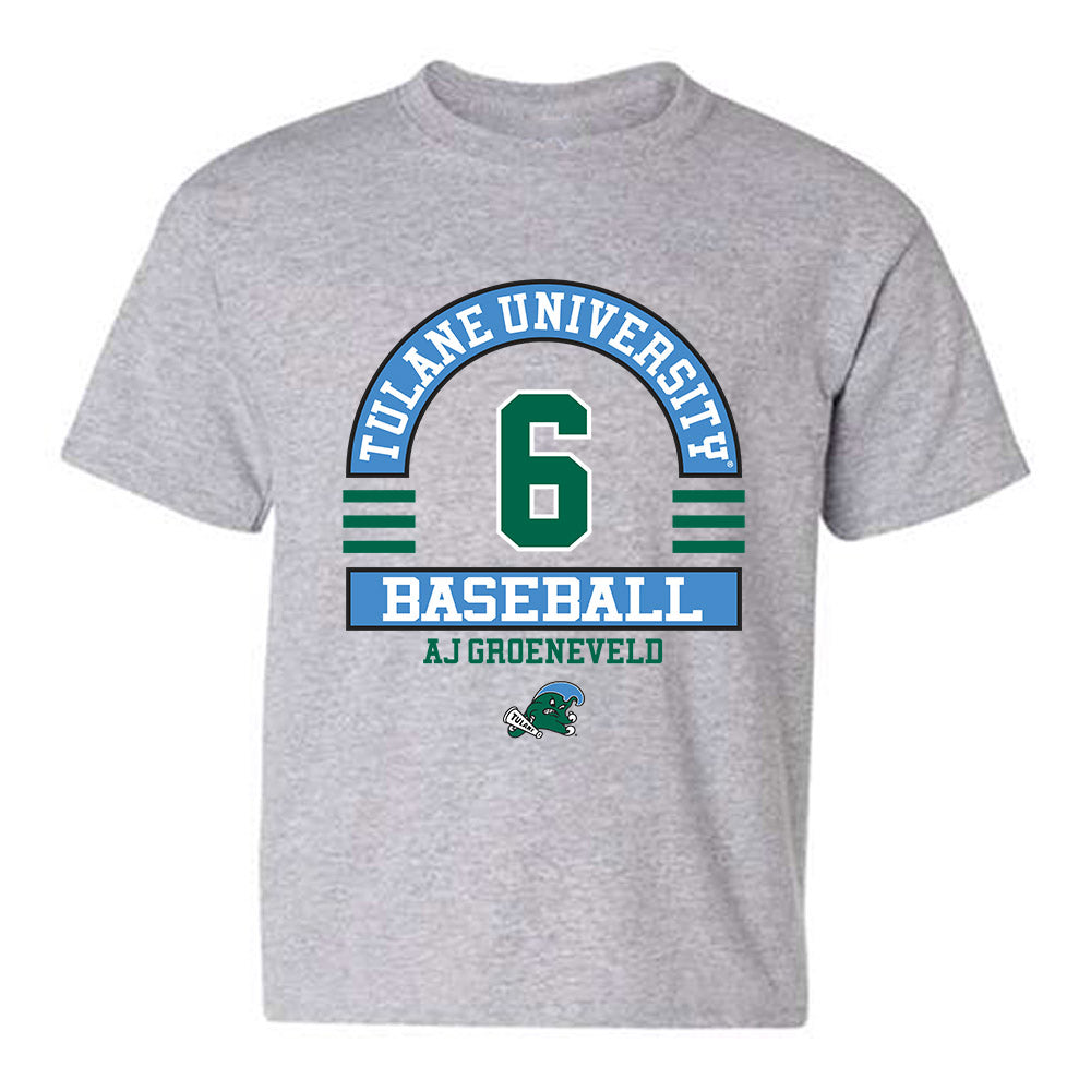 Tulane - NCAA Baseball : Aj Groeneveld - Classic Fashion Shersey Youth T-Shirt-0