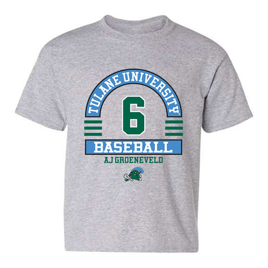 Tulane - NCAA Baseball : Aj Groeneveld - Classic Fashion Shersey Youth T-Shirt-0