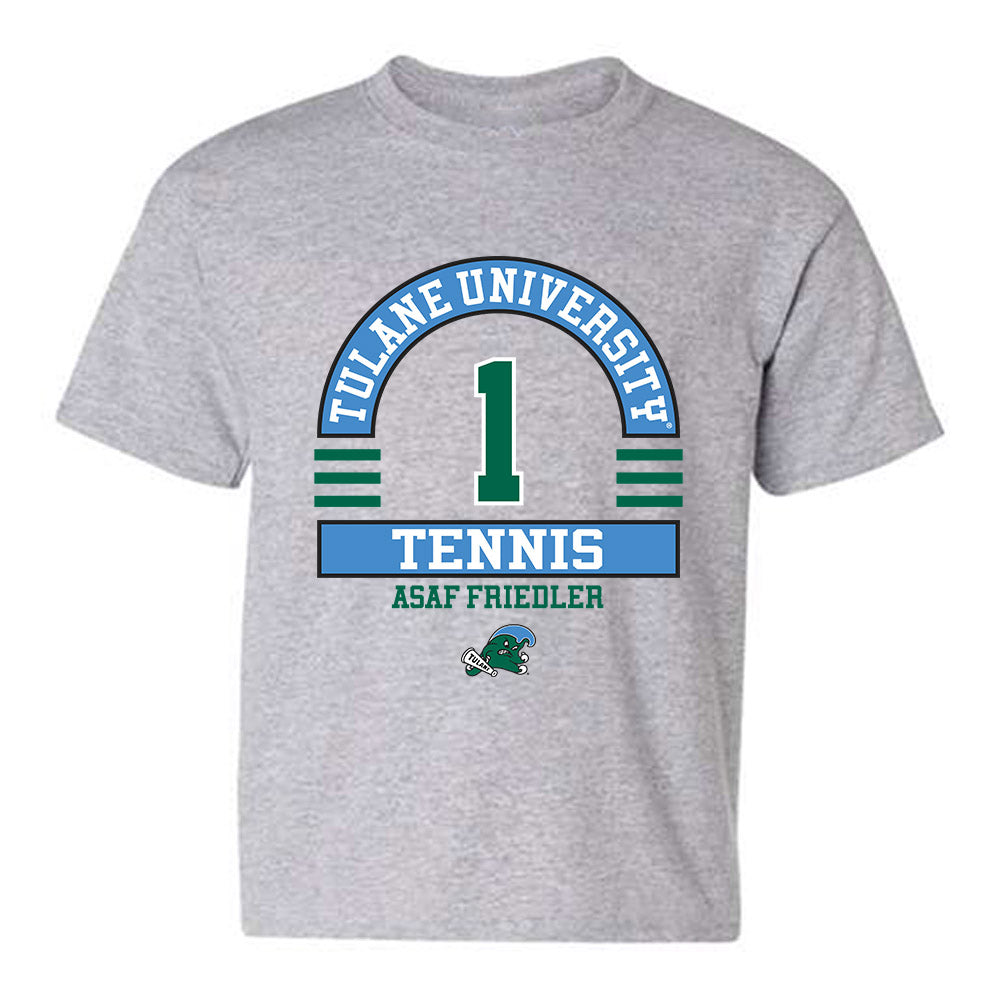 Tulane - NCAA Men's Tennis : Asaf Friedler - Classic Fashion Shersey Youth T-Shirt-0