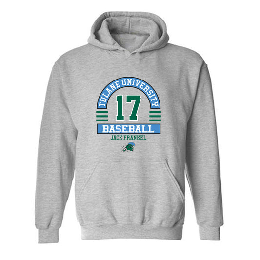 Tulane - NCAA Baseball : Jack Frankel - Classic Fashion Shersey Hooded Sweatshirt-0