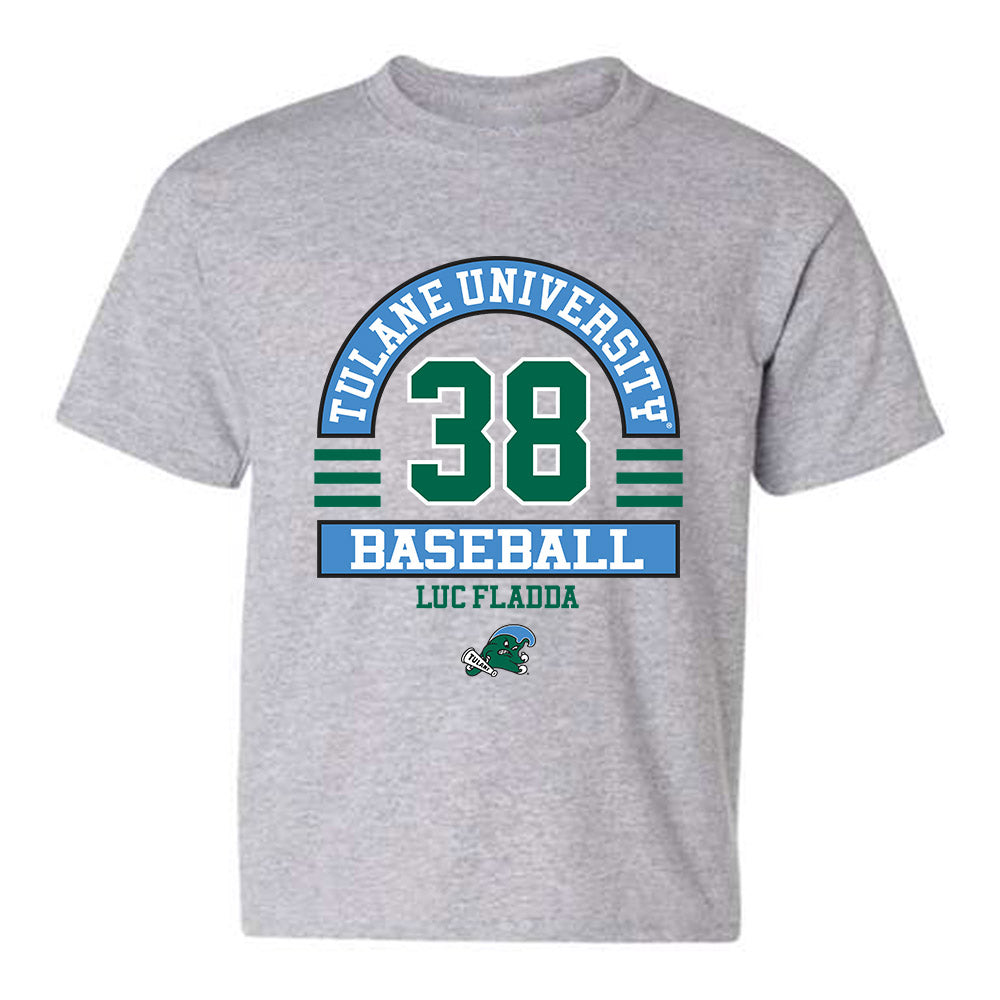 Tulane - NCAA Baseball : Luc fladda - Classic Fashion Shersey Youth T-Shirt