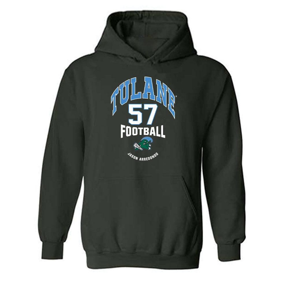 Tulane - NCAA Football : Jason Arredondo - Classic Fashion Shersey Hooded Sweatshirt-0