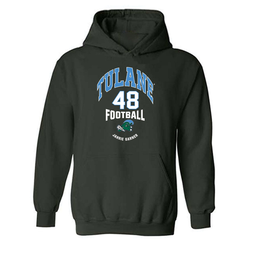 Tulane - NCAA Football : Jahrie Garner - Classic Fashion Shersey Hooded Sweatshirt-0