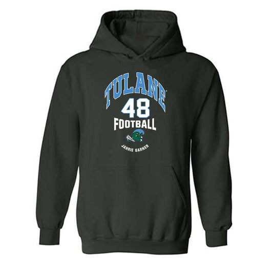 Tulane - NCAA Football : Jahrie Garner - Classic Fashion Shersey Hooded Sweatshirt-0