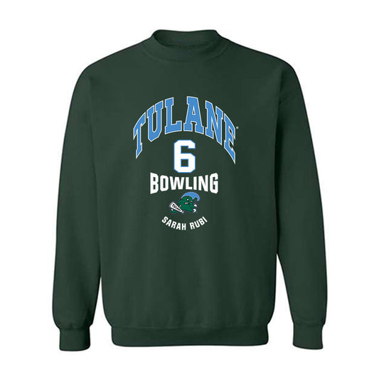 Tulane - NCAA Women's Bowling : Sarah Rubi - Classic Fashion Shersey Crewneck Sweatshirt-0