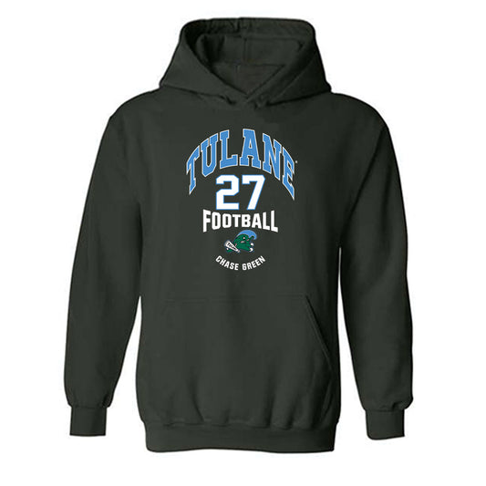Tulane - NCAA Football : Chase Green - Classic Fashion Shersey Hooded Sweatshirt