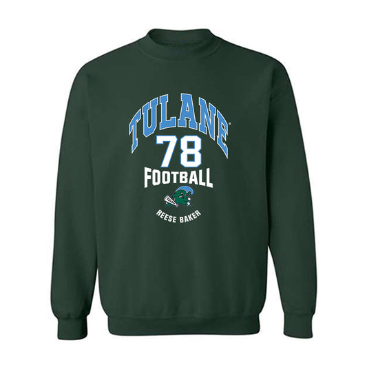 Tulane - NCAA Football : Reese Baker - Classic Fashion Shersey Crewneck Sweatshirt-0