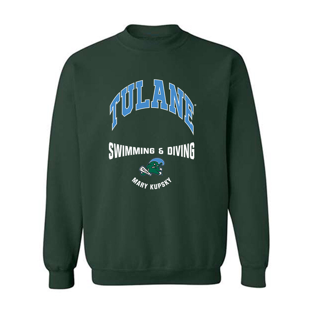 Tulane - NCAA Women's Swimming & Diving : Mary Kupsky - Classic Fashion Shersey Crewneck Sweatshirt-0