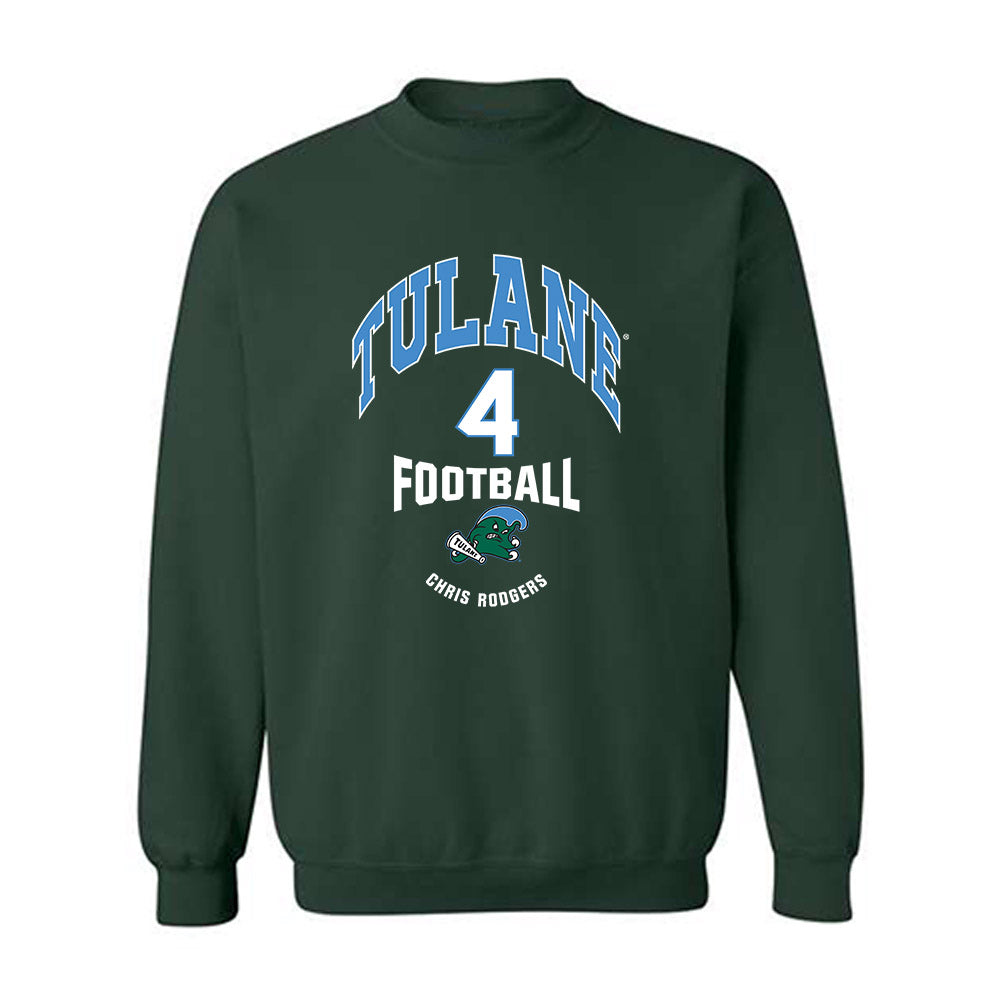 Tulane - NCAA Football : Chris Rodgers - Classic Fashion Shersey Crewneck Sweatshirt-0
