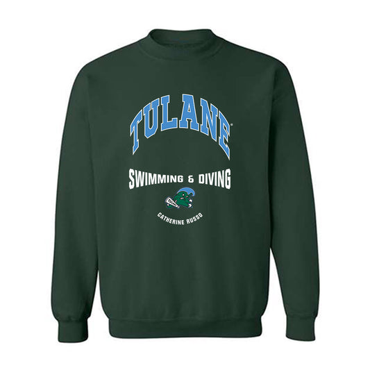 Tulane - NCAA Women's Swimming & Diving : Catherine Russo - Classic Fashion Shersey Crewneck Sweatshirt-0