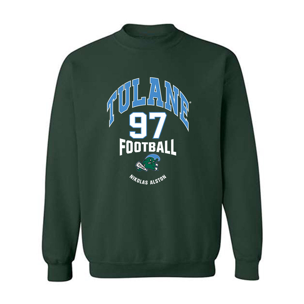 Tulane - NCAA Football : Nikolas Alston - Classic Fashion Shersey Crewneck Sweatshirt-0