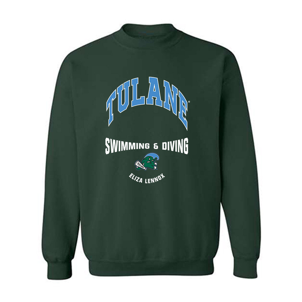 Tulane - NCAA Women's Swimming & Diving : Eliza Lennox - Classic Fashion Shersey Crewneck Sweatshirt-0