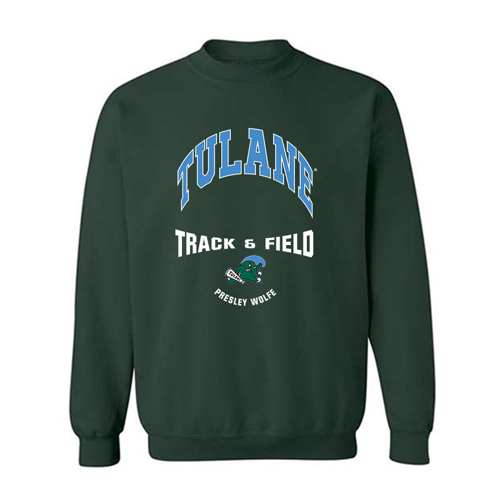 Tulane - NCAA Women's Track & Field : Presley Wolfe - Classic Fashion Shersey Crewneck Sweatshirt-0