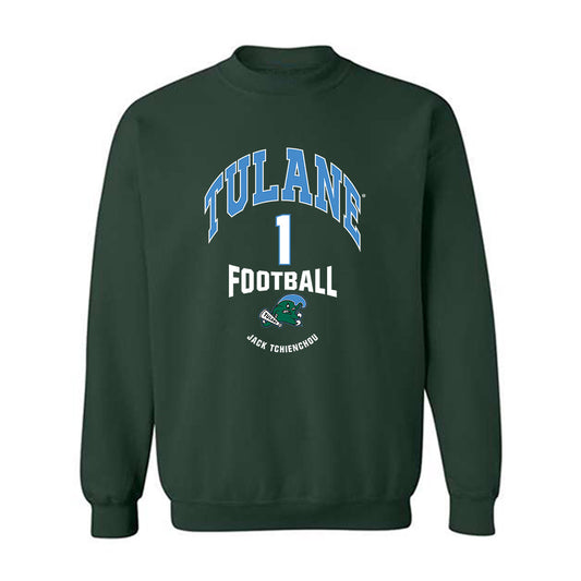 Tulane - NCAA Football : Jack Tchienchou - Classic Fashion Shersey Crewneck Sweatshirt-0