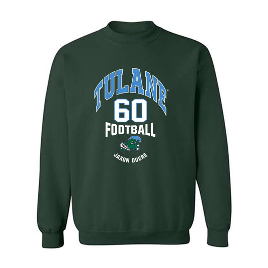 Tulane - NCAA Football : Jaxon Ducre - Classic Fashion Shersey Crewneck Sweatshirt-0