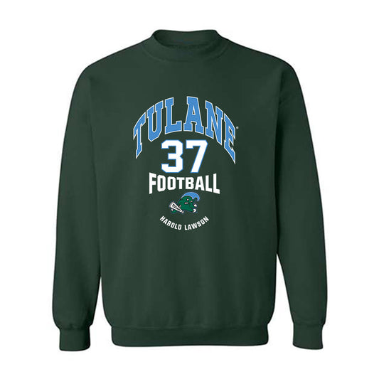 Tulane - NCAA Football : Harold Lawson - Classic Fashion Shersey Crewneck Sweatshirt-0