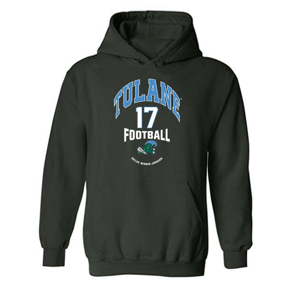 Tulane - NCAA Football : Dallas Winner-Johnson - Classic Fashion Shersey Hooded Sweatshirt-0