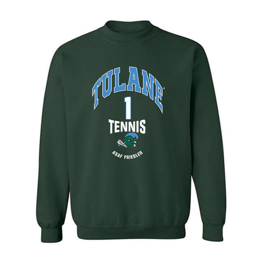 Tulane - NCAA Men's Tennis : Asaf Friedler - Classic Fashion Shersey Crewneck Sweatshirt-0