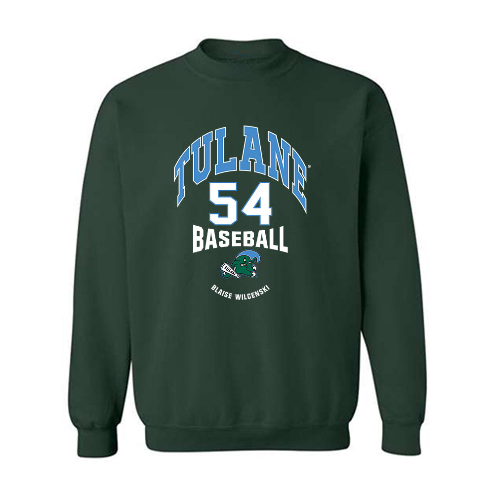 Tulane - NCAA Baseball : Blaise Wilcenski - Classic Fashion Shersey Crewneck Sweatshirt