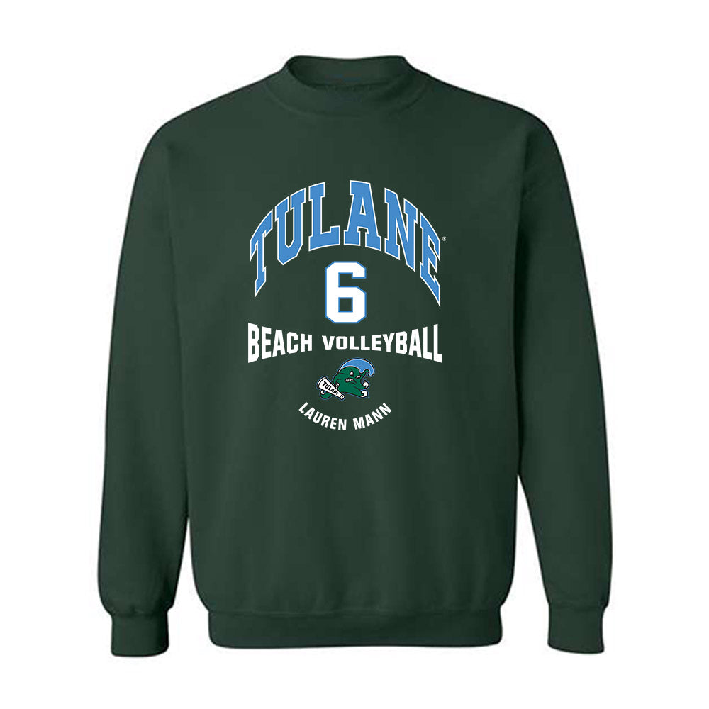 Tulane - NCAA Beach Volleyball : Lauren Mann - Classic Fashion Shersey Crewneck Sweatshirt-0