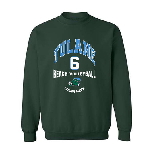 Tulane - NCAA Beach Volleyball : Lauren Mann - Classic Fashion Shersey Crewneck Sweatshirt-0
