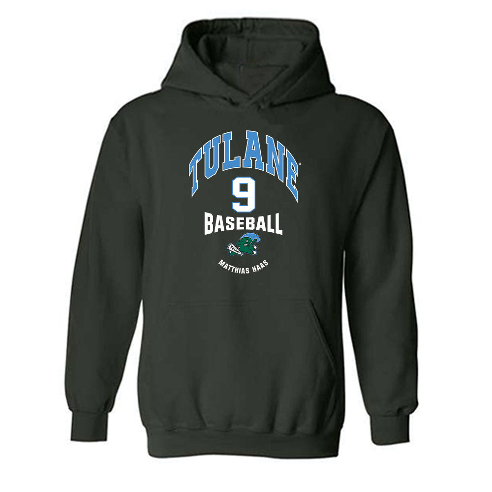 Tulane - NCAA Baseball : Matthias Haas - Classic Fashion Shersey Hooded Sweatshirt