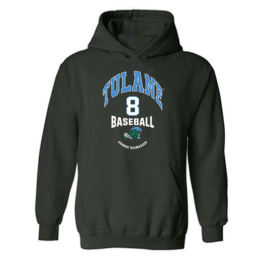 Tulane - NCAA Baseball : Connor Rasmussen - Classic Fashion Shersey Hooded Sweatshirt