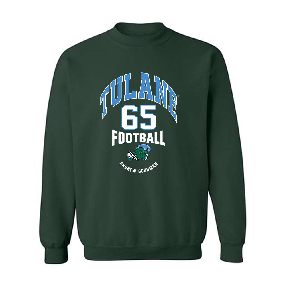 Tulane - NCAA Football : Andrew Goodman - Classic Fashion Shersey Crewneck Sweatshirt-0