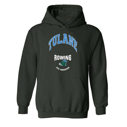 Tulane - NCAA Women's Rowing : Ava Anderson - Classic Fashion Shersey Hooded Sweatshirt-0