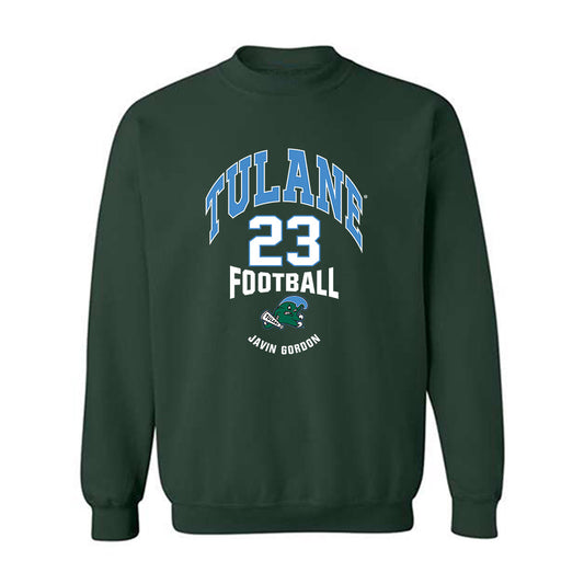 Tulane - NCAA Football : Javin Gordon - Classic Fashion Shersey Crewneck Sweatshirt-0