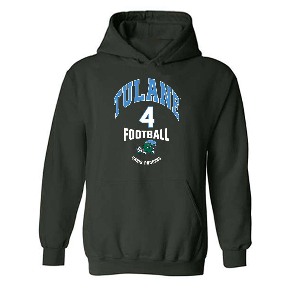 Tulane - NCAA Football : Chris Rodgers - Classic Fashion Shersey Hooded Sweatshirt-0