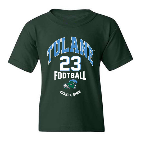 Tulane - NCAA Football : Joshua Sims - Classic Fashion Shersey Youth T-Shirt-0