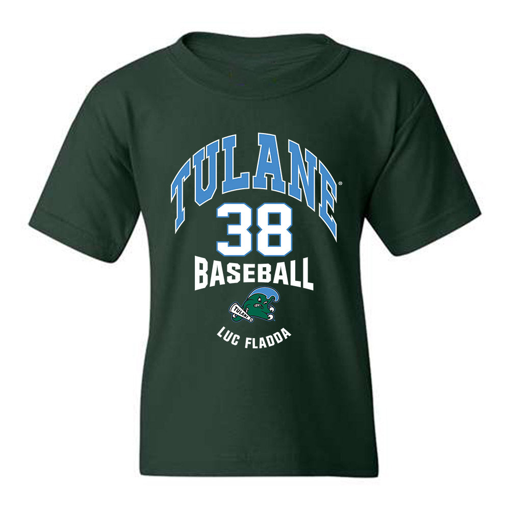 Tulane - NCAA Baseball : Luc fladda - Classic Fashion Shersey Youth T-Shirt