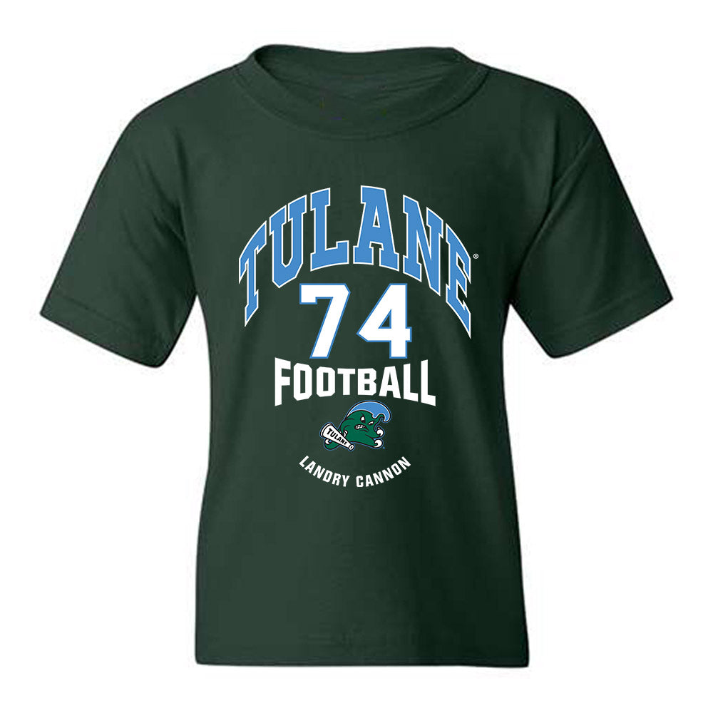 Tulane - NCAA Football : Landry Cannon - Classic Fashion Shersey Youth T-Shirt-0