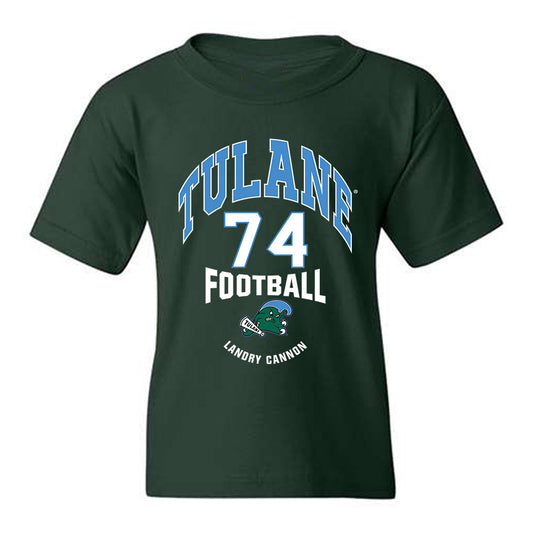 Tulane - NCAA Football : Landry Cannon - Classic Fashion Shersey Youth T-Shirt-0