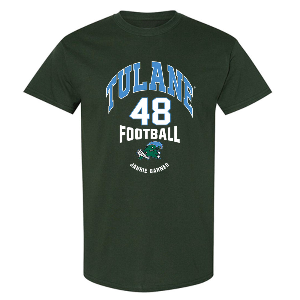 Tulane - NCAA Football : Jahrie Garner - Classic Fashion Shersey T-Shirt-0