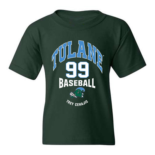 Tulane - NCAA Baseball : Trey Cehajic - Classic Fashion Shersey Youth T-Shirt