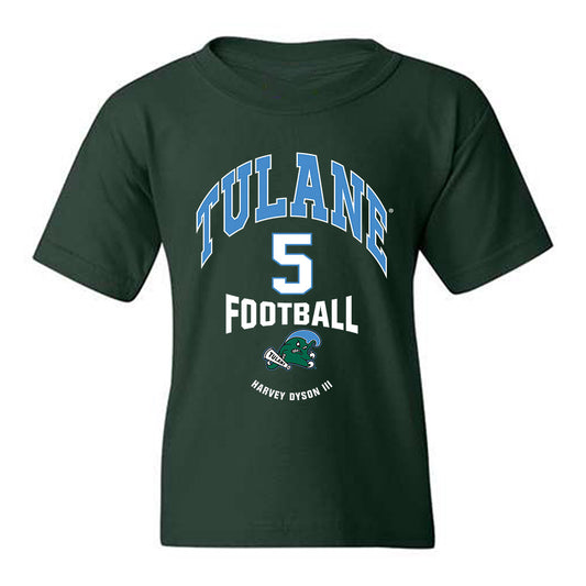 Tulane - NCAA Football : Harvey Dyson III - Classic Fashion Shersey Youth T-Shirt-0