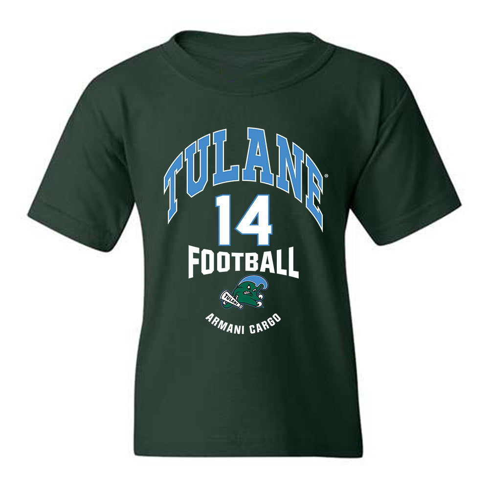 Tulane - NCAA Football : Armani Cargo - Classic Fashion Shersey Youth T-Shirt