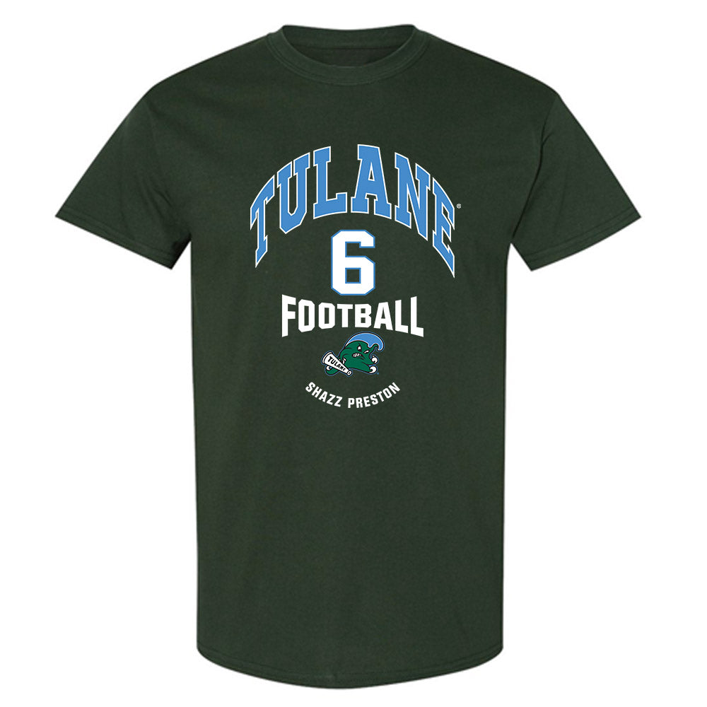 Tulane - NCAA Football : Shazz Preston - Classic Fashion Shersey T-Shirt