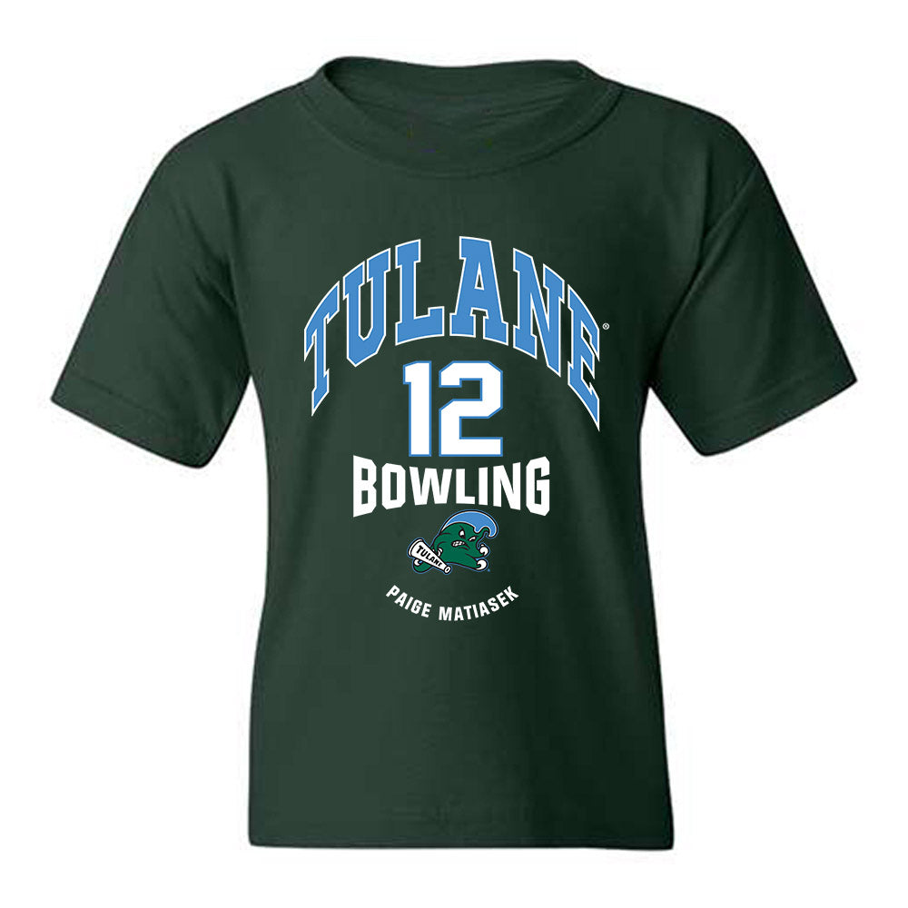 Tulane - NCAA Women's Bowling : Paige Matiasek - Classic Fashion Shersey Youth T-Shirt-0
