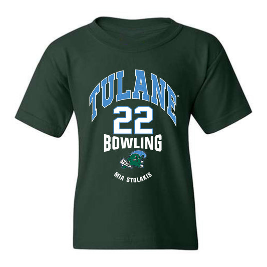 Tulane - NCAA Women's Bowling : Mia Stolakis - Classic Fashion Shersey Youth T-Shirt