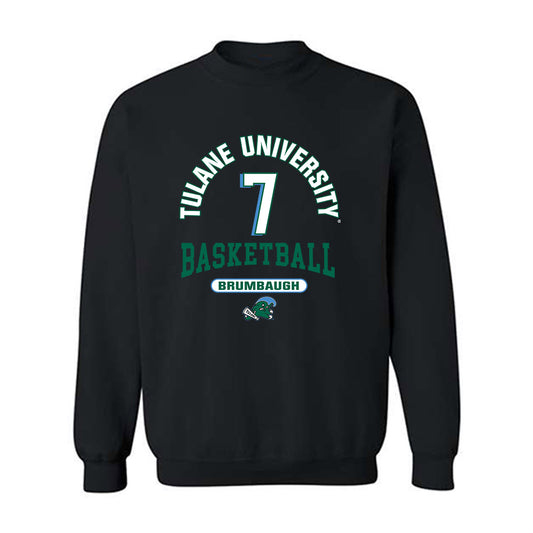 Tulane - NCAA Men's Basketball : Rowan Brumbaugh - Classic Fashion Shersey Crewneck Sweatshirt-0