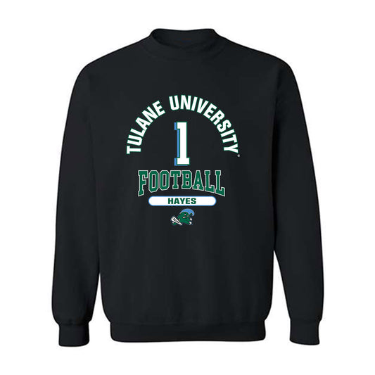 Tulane - NCAA Football : Omari Hayes - Classic Fashion Shersey Crewneck Sweatshirt-0