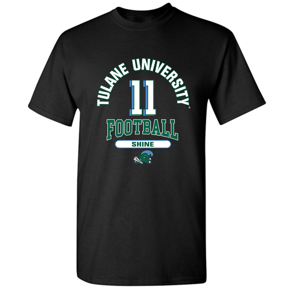 Tulane - NCAA Football : Ezaiah Shine - Classic Fashion Shersey T-Shirt-0