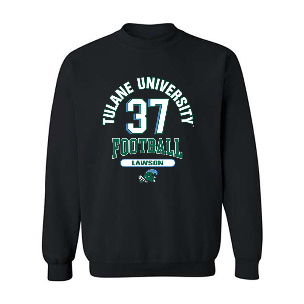 Tulane - NCAA Football : Harold Lawson - Classic Fashion Shersey Crewneck Sweatshirt-0