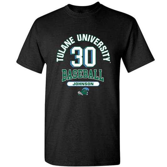Tulane - NCAA Baseball : Nate Johnson - Classic Fashion Shersey T-Shirt-0