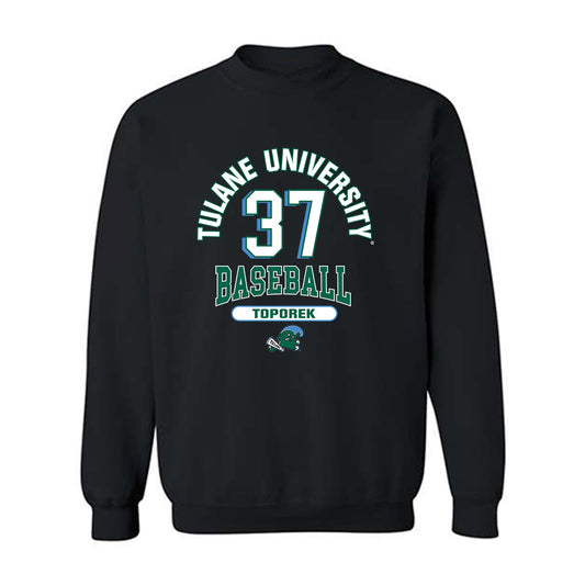 Tulane - NCAA Baseball : Jake Toporek - Classic Fashion Shersey Crewneck Sweatshirt-0